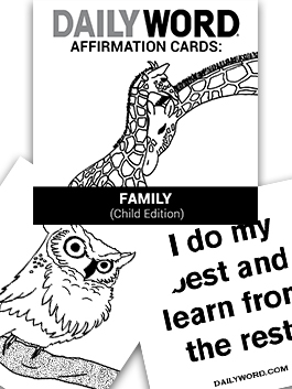 DAILY WORD Affirmation Cards: Family (Child Edition)